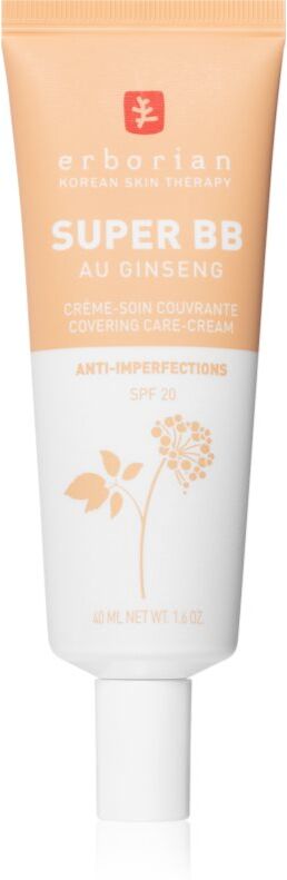 Erborian Super BB BB Creme für ein makelloses und gleichmäßiges Aussehen der Haut SPF 20 Farbton Dore 40 ml