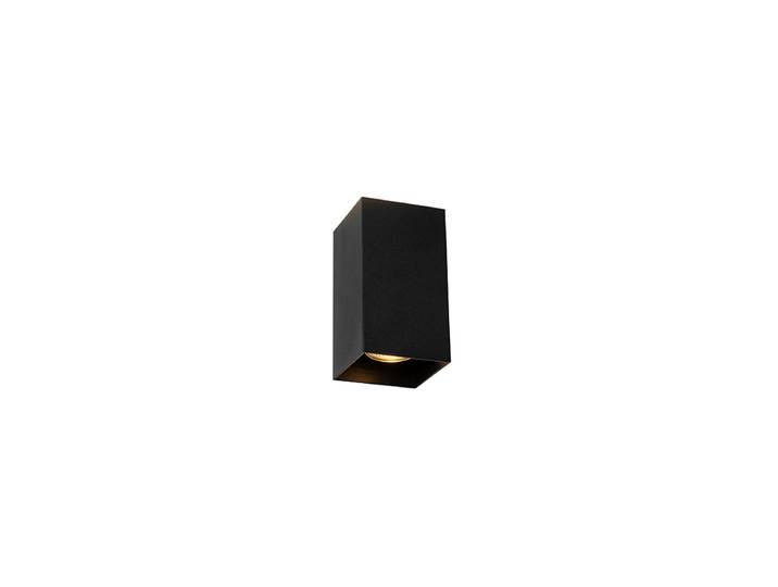 Applique murale carrée design noire - Sabbir