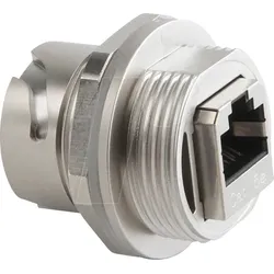 RJ45 IK01754 - RJ45-Inlinekupplung, Buchse, Zinkdruckguss