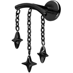 Titan Labret mit Push Fit BOGEN + 3 STERNE