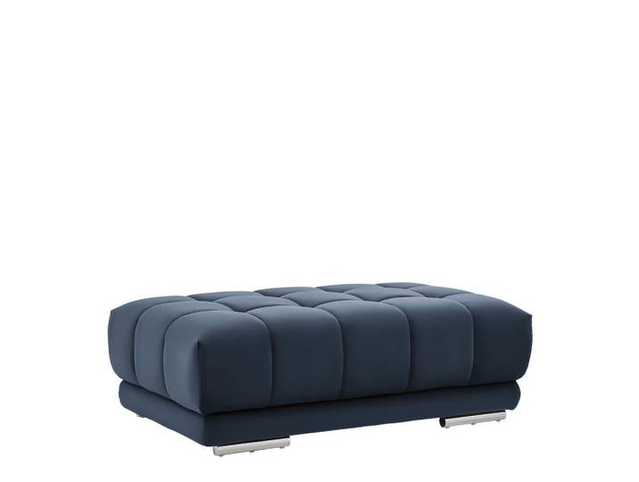 Beldomo Speed Hocker, Blau, Textil, Uni, 126x42x76 cm, Goldenes M, Stoffauswahl, Wohnzimmer, Sessel, Hocker, Sitzhocker
