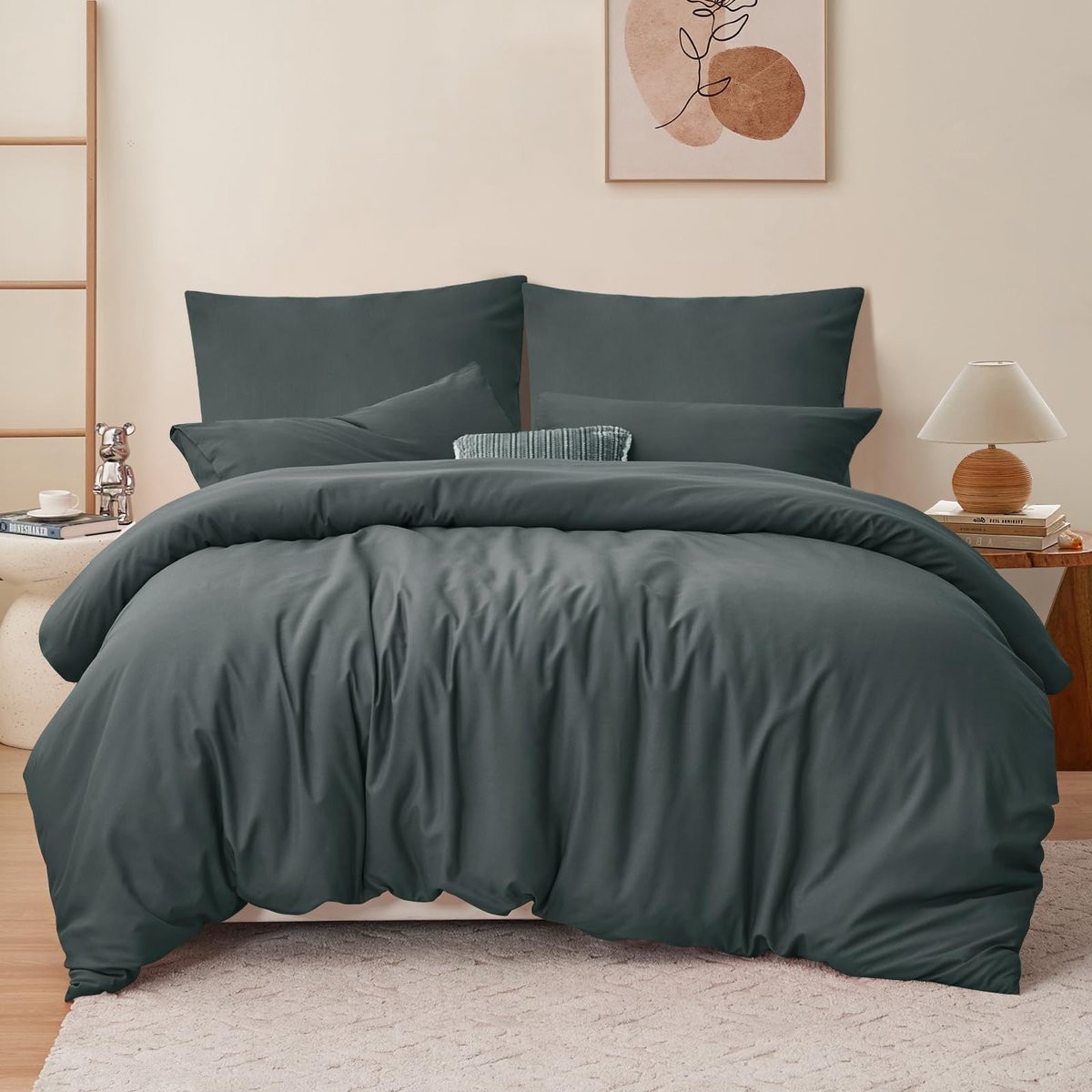 Ibenzoa Hoofdkussenset Microvezel voor volwassenen, 3-delig, 80x80 cm