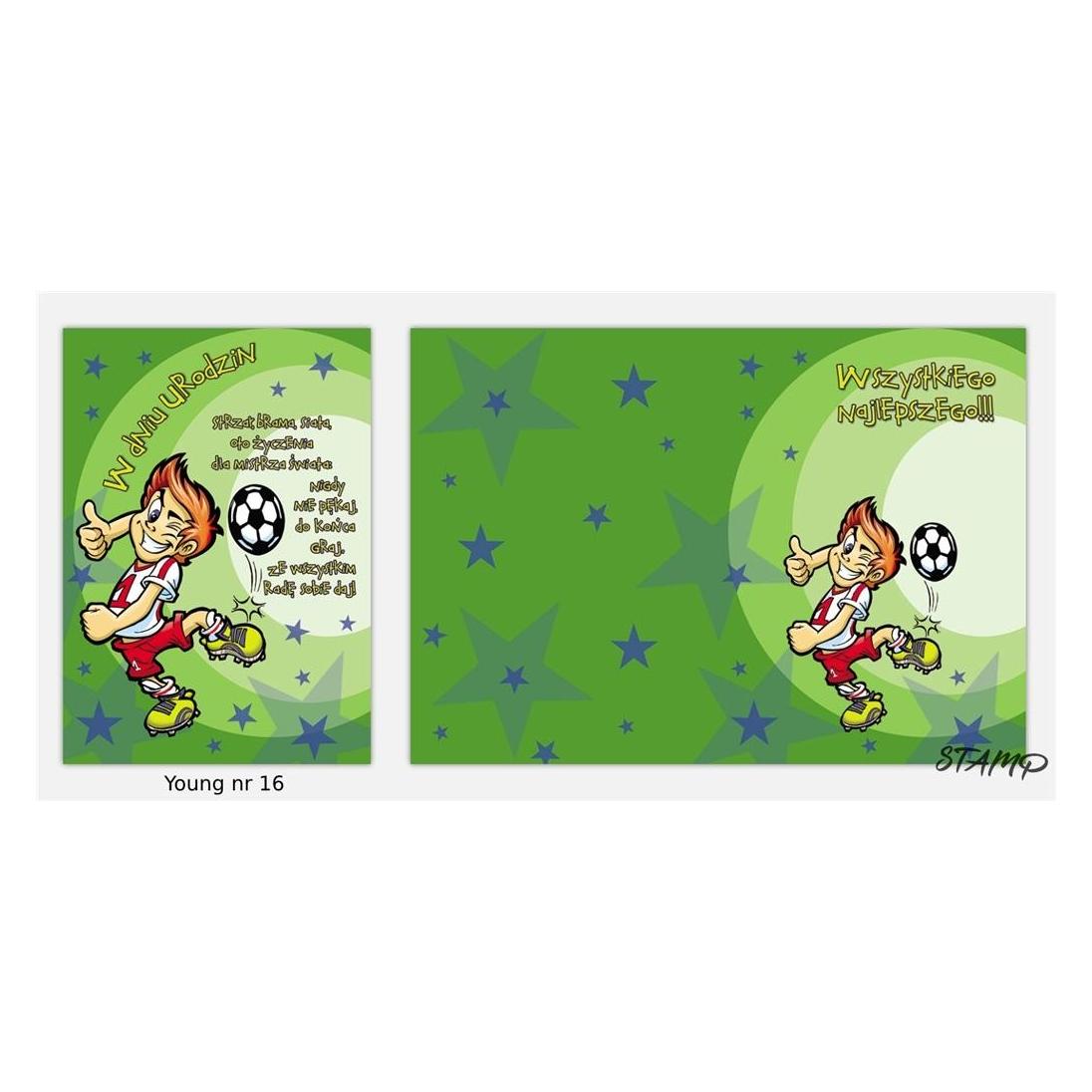Stamp Junge B6 Karte + Umschlag Muster Nr. 016 Geburtstag (1 Stk.) (41906807)
