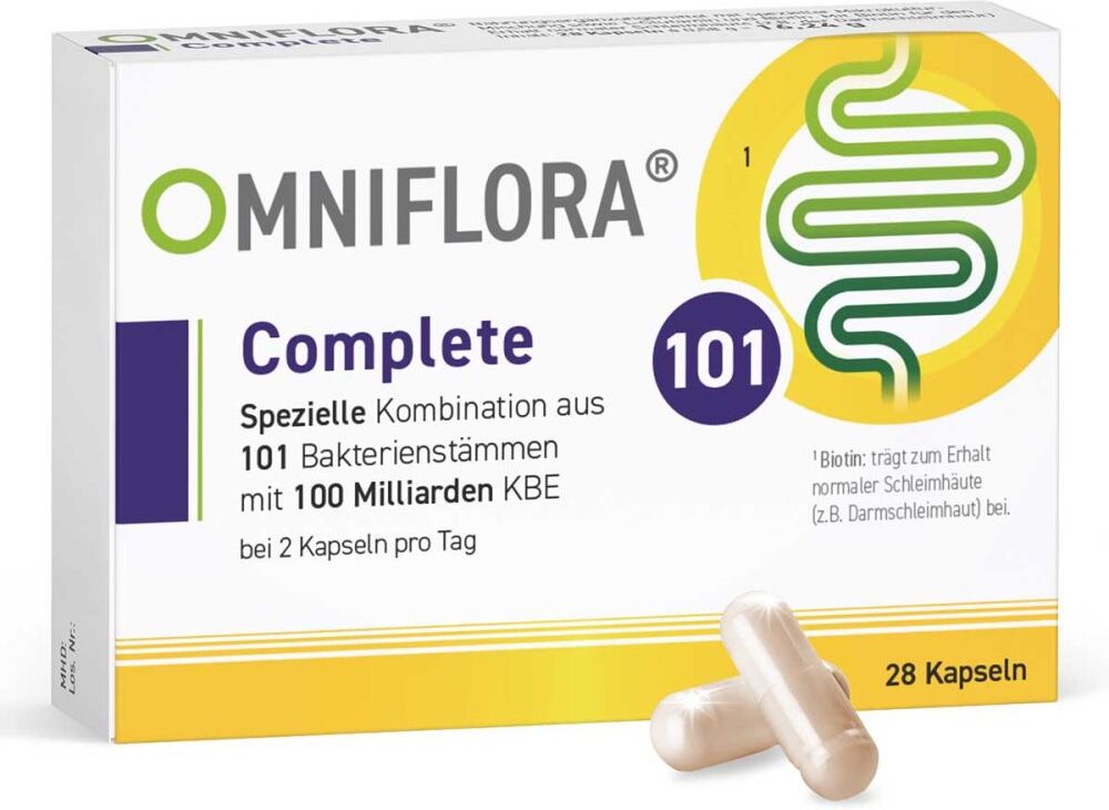 Omniflora® Complete mit 101 Bakterienstämmen Kapseln 28stk