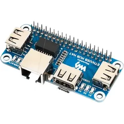 RPIZ USB RJ45 - Raspberry Pi - USB-/LAN-Hub (3+1), pHAT