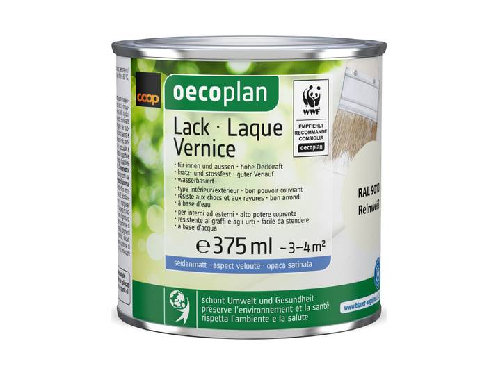 Oecoplan Lack seidenmatt Reinweiss 375ml