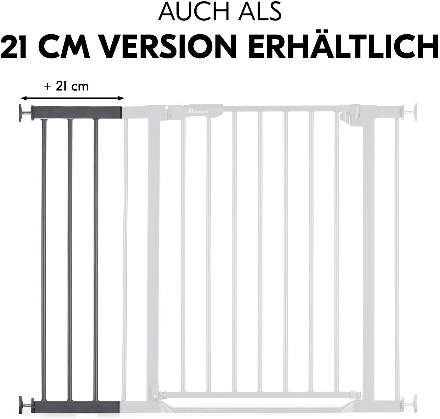Verlängerung für Türschutzgitter HAUCK "Extension, 9 cm, Dark Grey", Baby, Gr. B/H/T: 9cm x 77cm x 1,5cm, grau (dunkelgrau), Kunststoff, Stahl, Schutzgitter Verlängerung für Türschutzgitter dunkelgrau B/H/T: 9cm x 77cm x 1,5cm