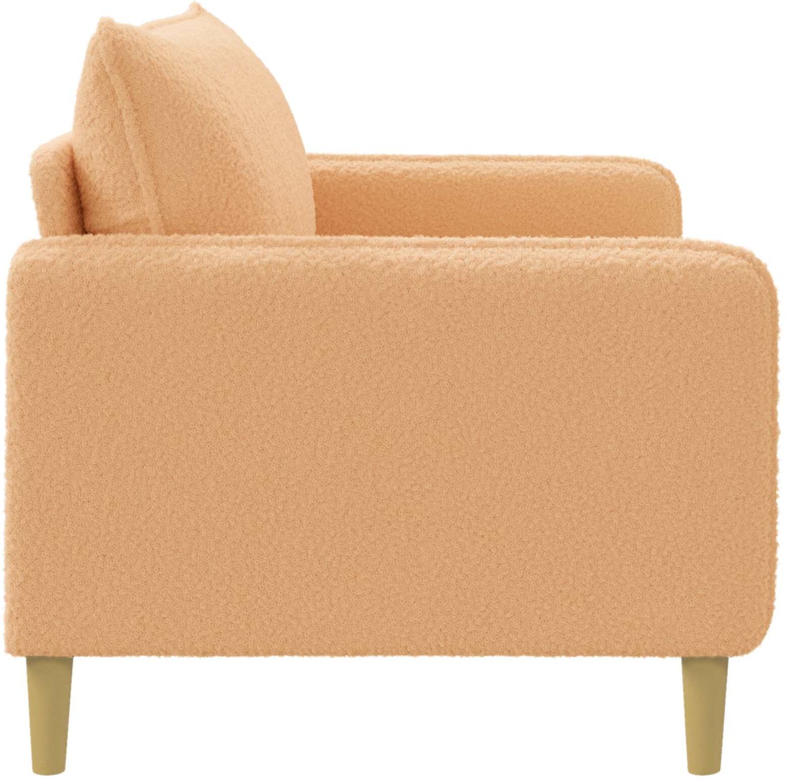 vidaXL Fauteuil XXL Beige Bouclé