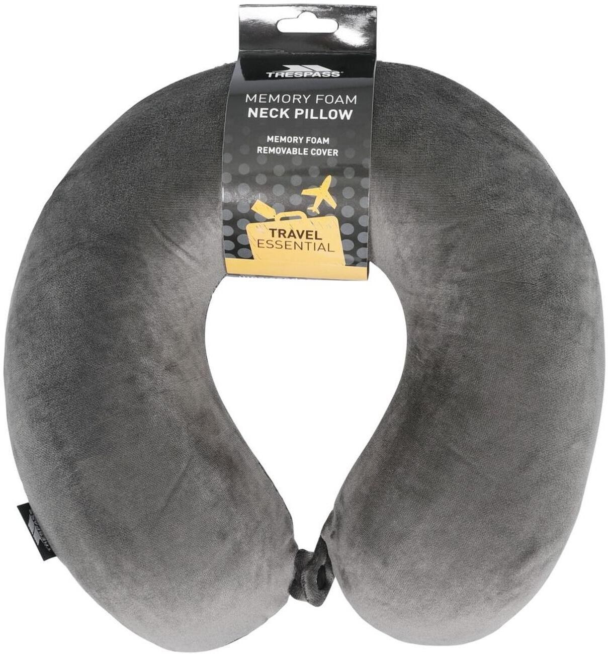 Trespass Memow - Memory Foam Pillow  Grey One Size