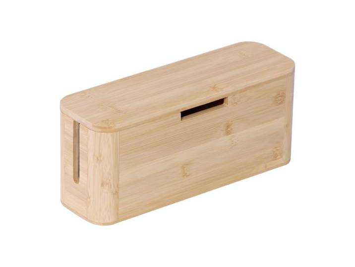 Relaxdays Kabelbox aus Bambus