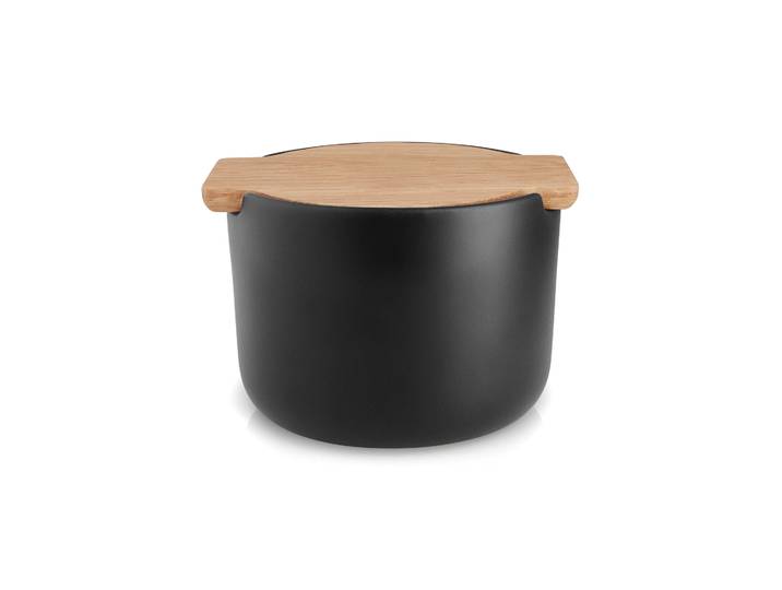 Eva Solo Nordic Kitchen zoutpot met deksel Zwart