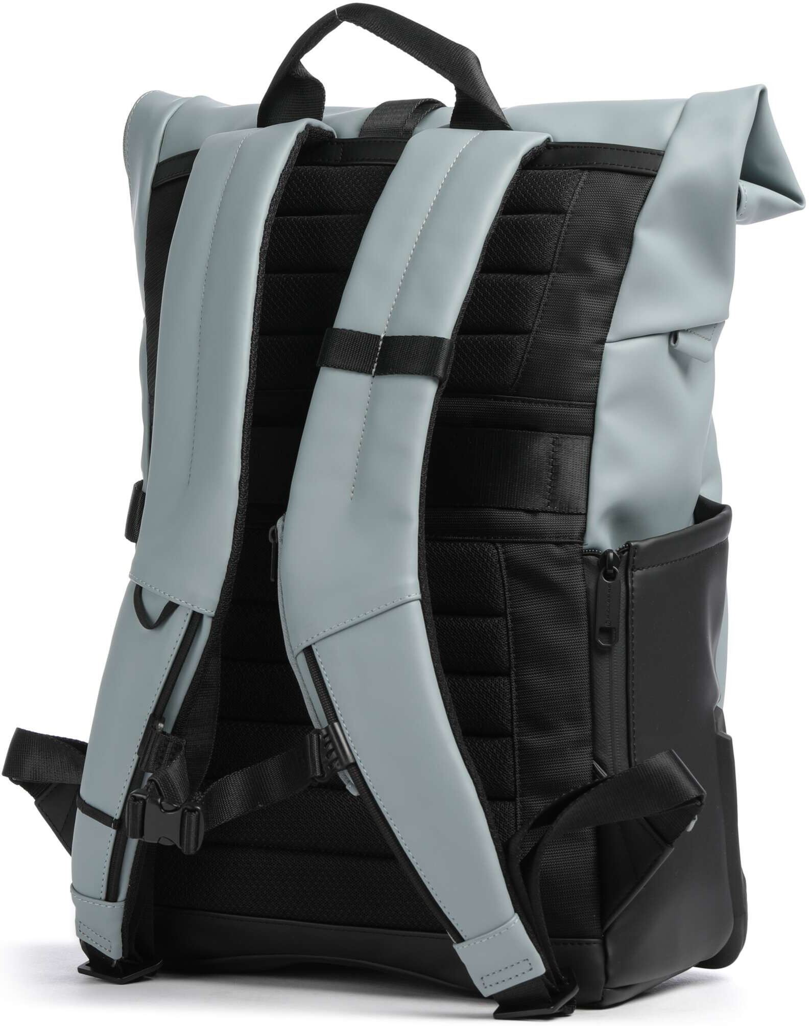 Piquadro Ducati C2OWD Rolltop Rucksack, blau