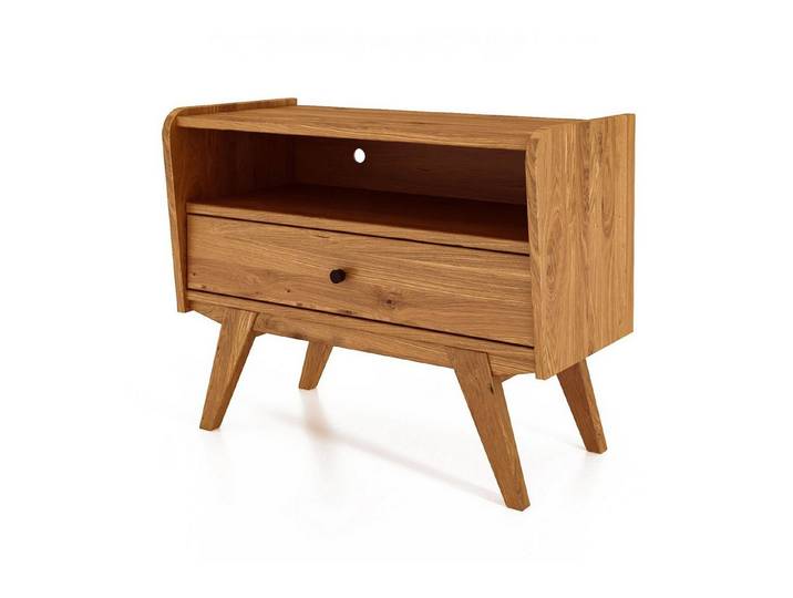 byoak TV-Schrank RETRO aus Massivholz, Naturgeölt