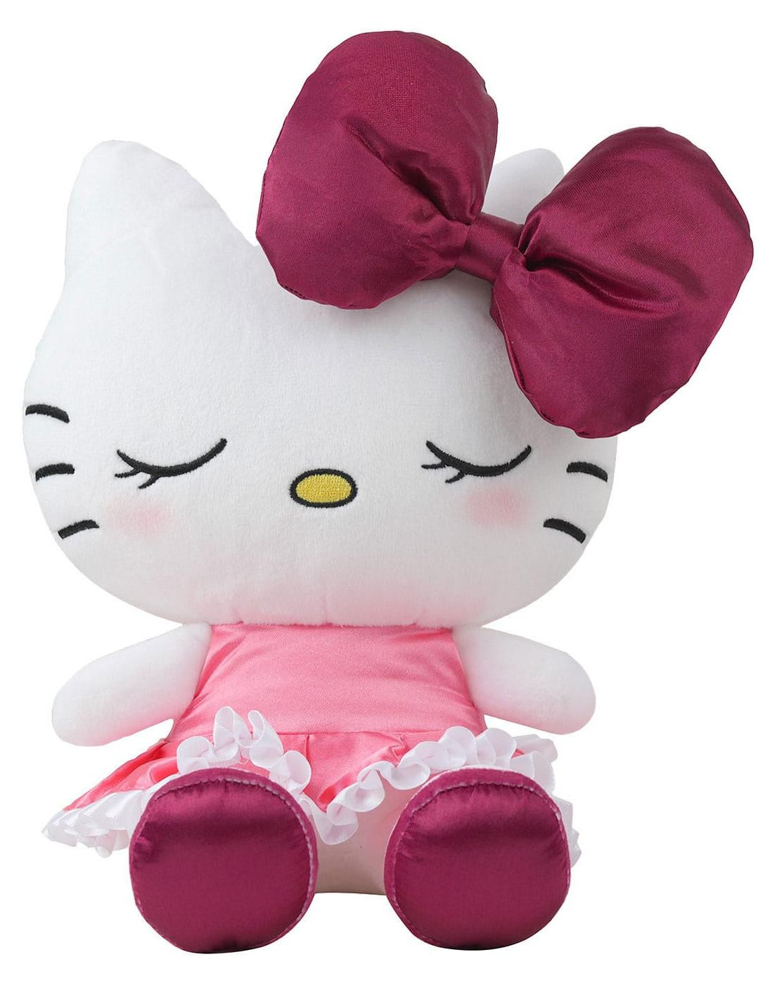 Sakami Merchandise Sanrio Hello Kitty pluche figuur met rode fluwelen jurk, 22 cm