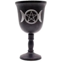 Iron Ritual Goblet - Triple Moon - 20x11cm