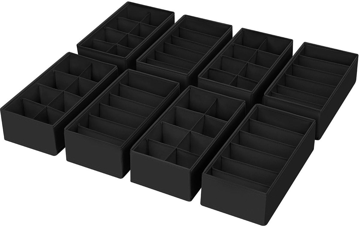 Omgoods Opvouwbare Lade Organizer van Non-Woven Stof, 8 Stuks
