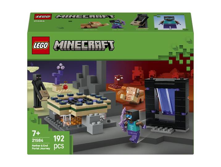 LEGO Minecraft Voyage à Travers les Portails du Nether et de l'Ender 21584 LEGO