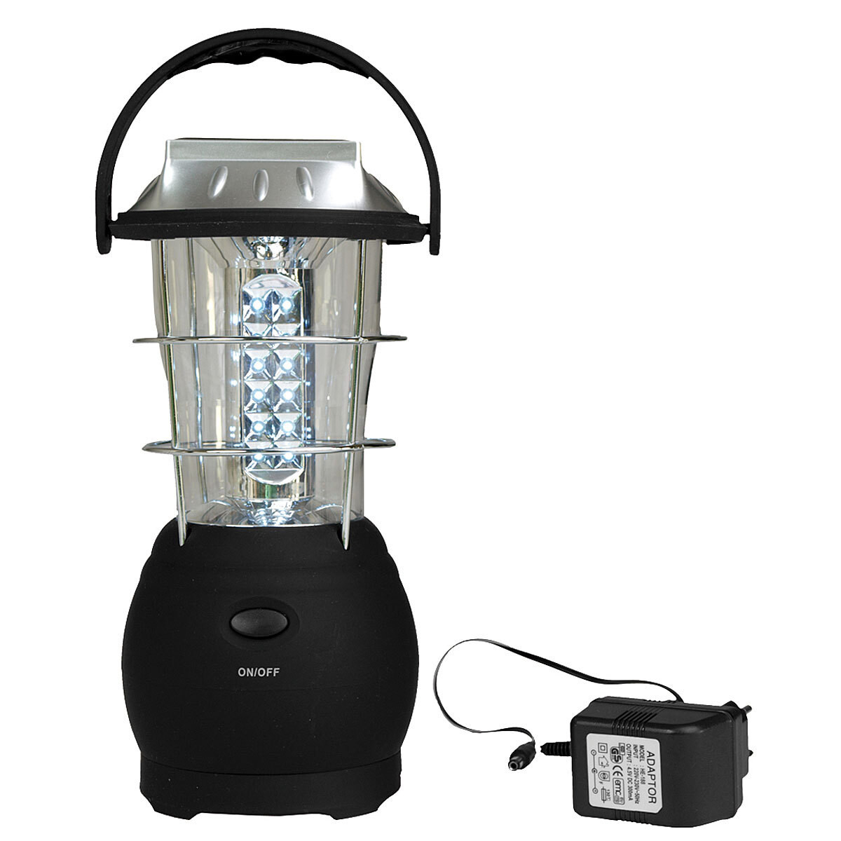 Mil-Tec Sturm LED-lantaarn met oplaadbare batterij en haak voor in de tuin