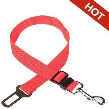 Uplifted Finds Adjustable Nylon Travel Safety Belt red