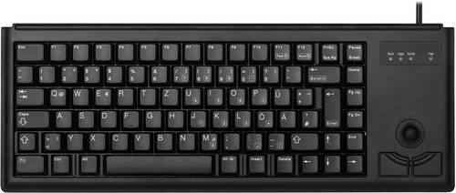 CHERRY G84-4400 TRACKBALL Kabelgebundene Tastatur, USB, Schwarz (QWERTZ - DE) Eingabe / Ausgabe &