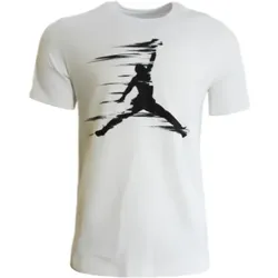 Air Jordan, Herren, Sportshirt, Men's MVP Jumpman Crew T-shirt White - FZ1919-100 (L), Weiss, L
