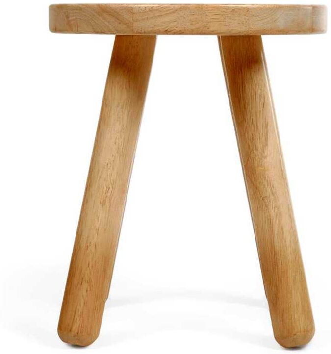 Pharao24.de Massivholz Kinderhocker in runder Form 31 cm Sitzhöhe