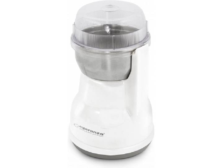 Esperanza Koffiemolen Lungo - Elektrische koffiemolen - Wit - RVS mes