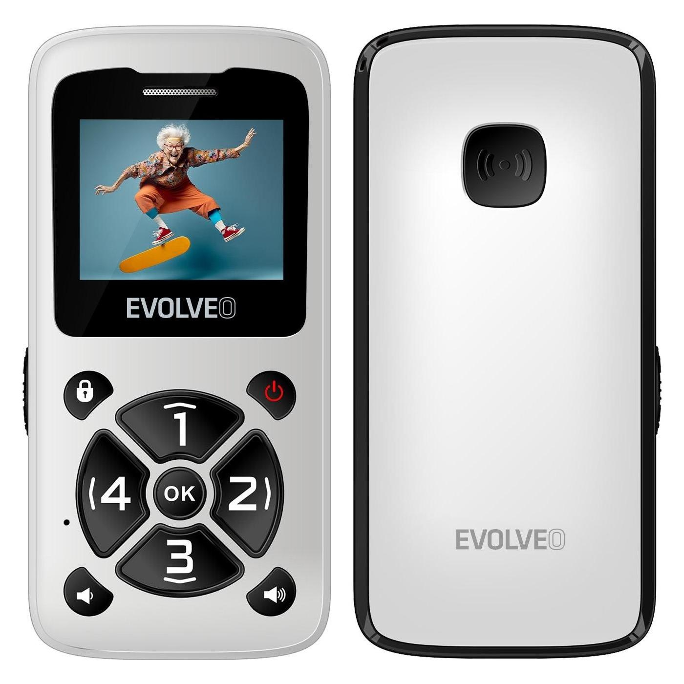 Evolveo EasyPhone ID weiss / 1,7" / SOS / microSDHC (1.77") (EP-400-IDW)