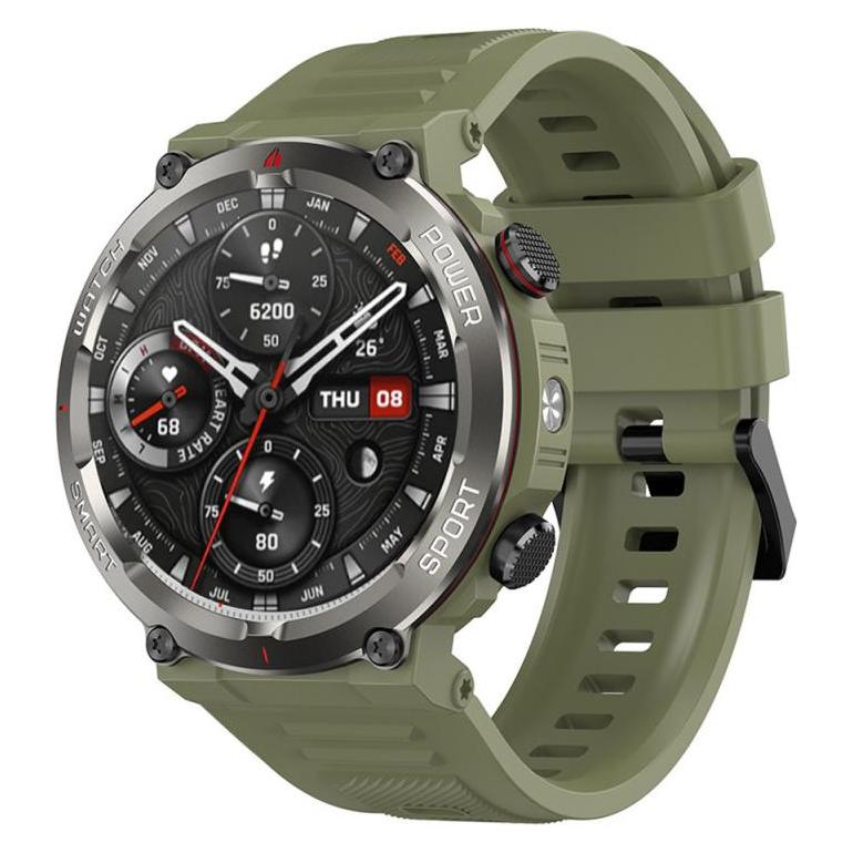 Blackview W50 Pro (Montre Connectée Durcie - 1.45" - Microphone intégré) Gris (ohne SIM) (BVW50PROGRN)
