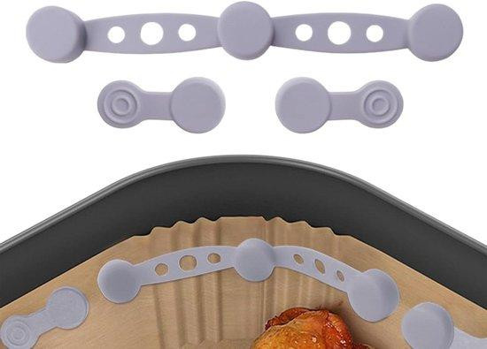 WAN Airfryer Magneten - Grijs - Friteuse Clips voor Veilig Bakken