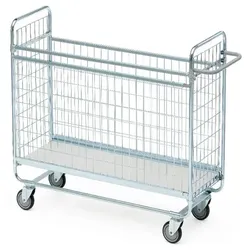 Gitterwagen Serie 100, max. 100 kg Gitterwagen, abnehmbare Längsseitengitter, 1380x460x1120 mm