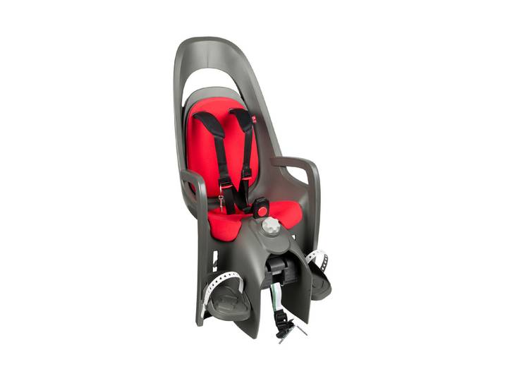 Velo-Kindersitz Hamax Caress, grau/dunkelgrau/rot