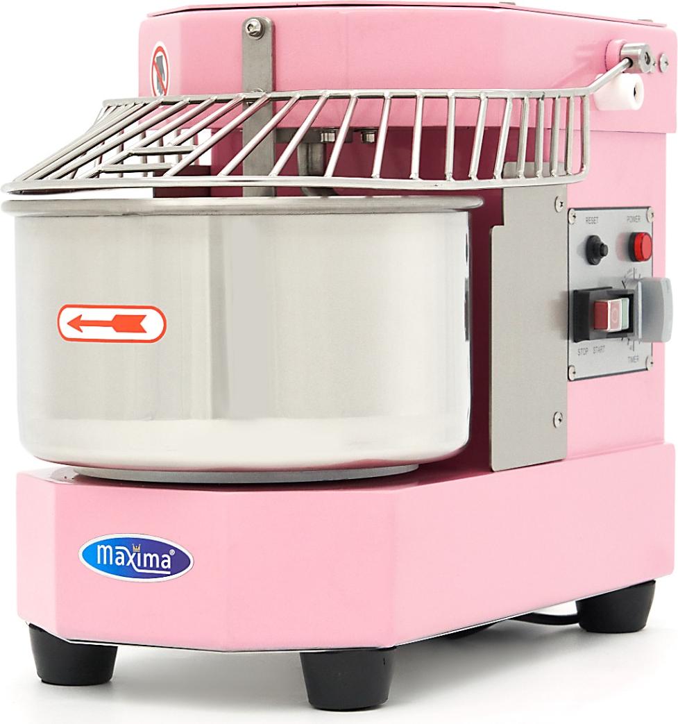Maxima - Gastro Teigmischer - 8 l - 4,5 kg Teig - Rosa