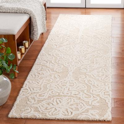 SAFAVIEH Handmade Blossom Mahalia Modern Floral Wool Rug