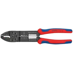KNIPEX Crimpzange 240mm Mehrkomponenten-Hülle schwarz lackiert 97 32 240