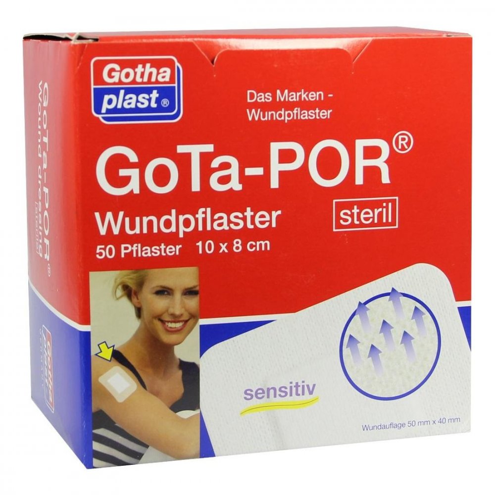 Gothaplast GmbH Gota-por Wundpflaster steril 80x100 mm 04473623