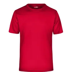 James & Nicholson Herren Jersey Sport Shirt T-Shirt JN358 red XXL