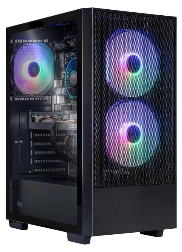 SMX BattleStation M3A- Intel Core I5-14400F, RTX 5050 8GB, 32GB RAM, 1TB SSD, ARGB-Beleuchtung - Gaming PC