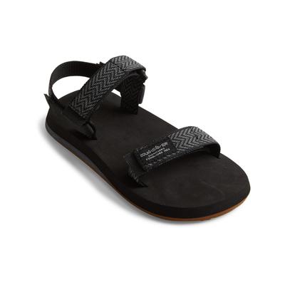 Sandale QUIKSILVER "Monkey Caged", Jungen, Gr. 3(34), schwarz (schwarz, grau, schwarz), Textil, Schuhe Sandale