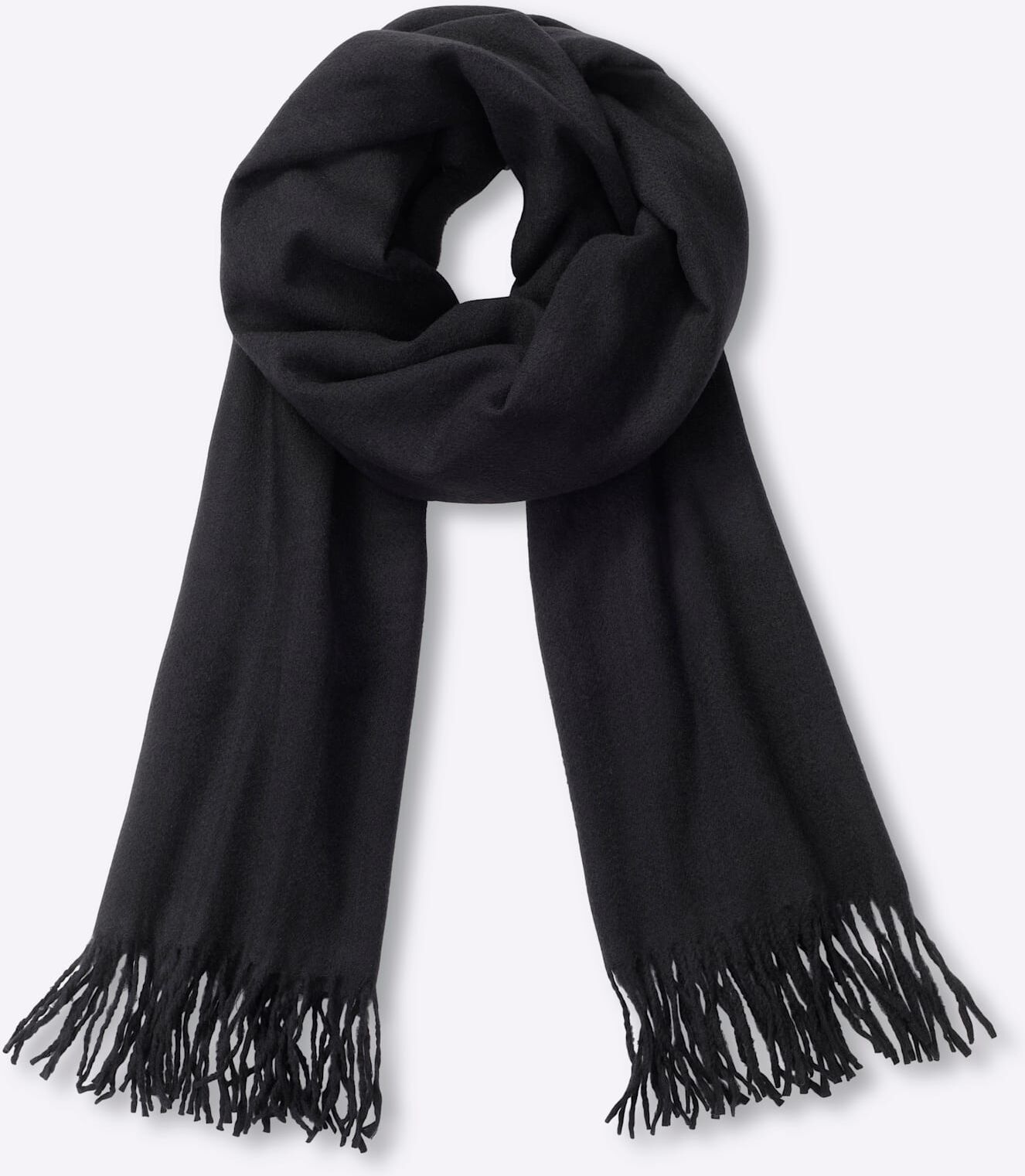 Modeschal HEINE, Damen, schwarz, Viskose, Modetücher Modeschal schwarz Einheitsgröße