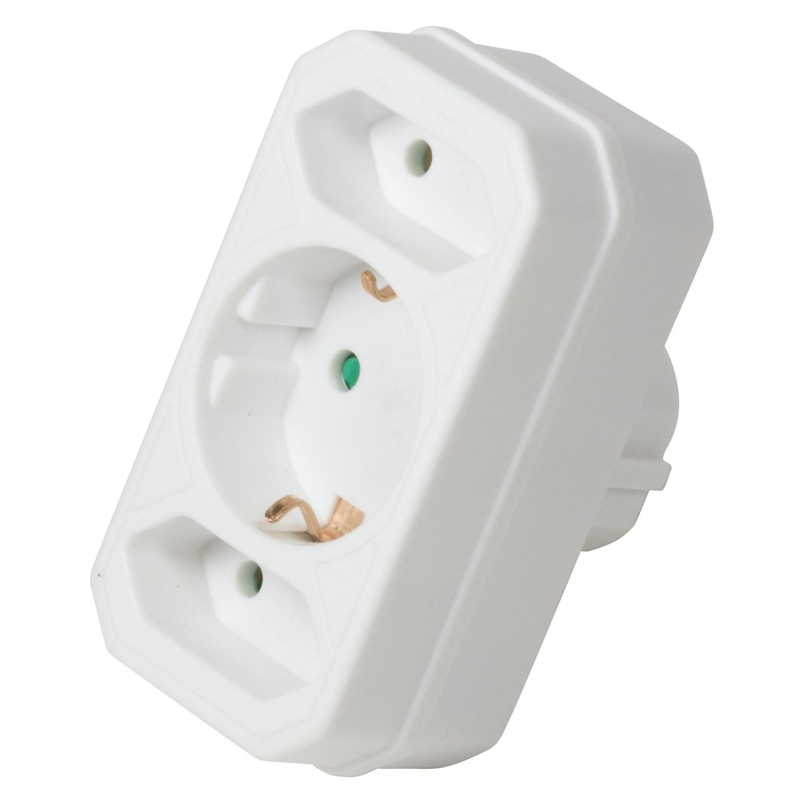 LogiLink Steckdosenadapter (CEE 7/16, CEE 7/3, 3x) (LPS221)
