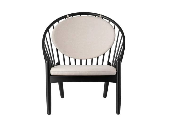 FDB Møbler J166 Jørna Stuhl Black painted oak-beige