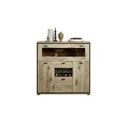 Primo Highboard  Ruben ¦ holzfarben ¦ Maße (cm): B: 125 H: 125 T: 40.0