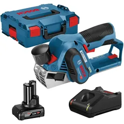 Bosch Akku-Hobel GHO 12V-20 12 V / 1x 4,0 Ah Akku + Ladegerät in L-Boxx
