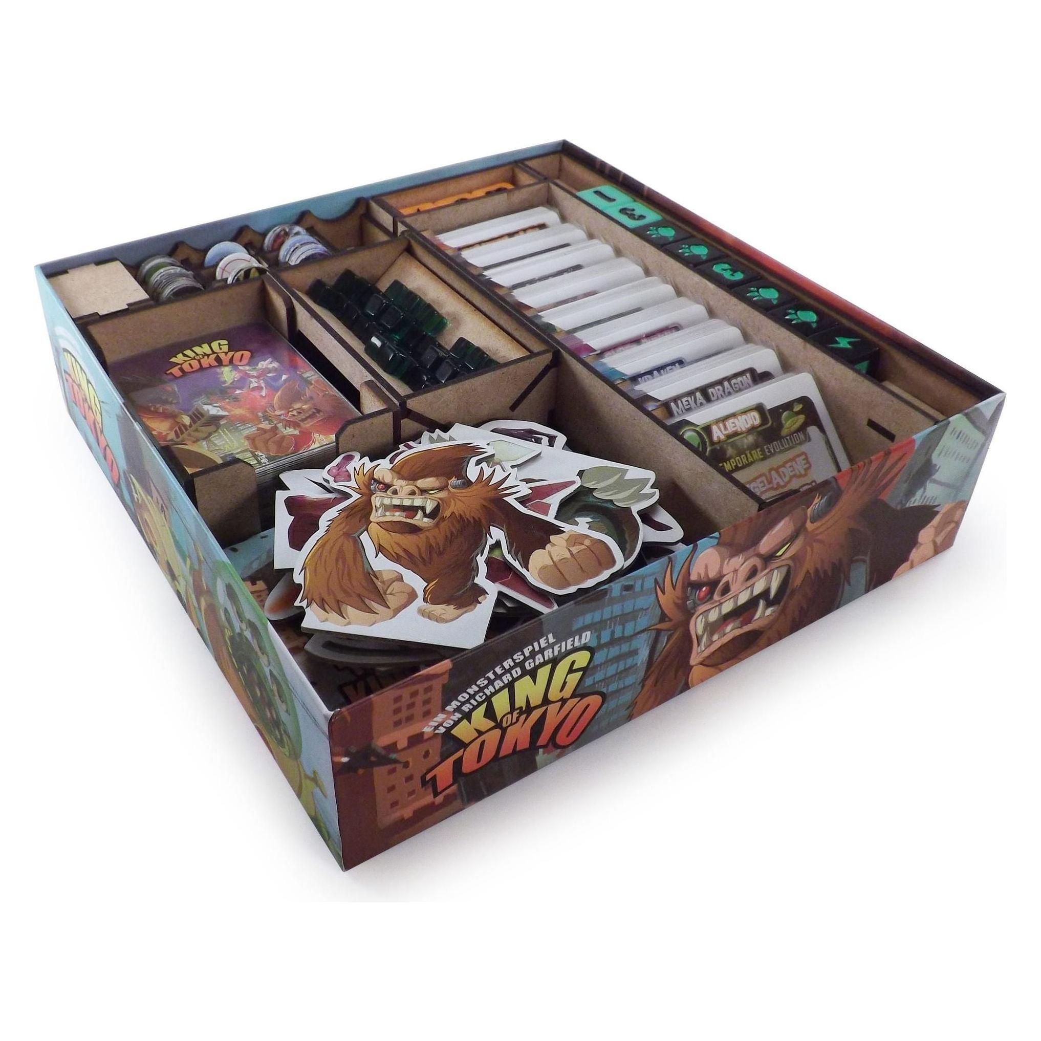 Feldherr KING - Brettspiel Organizer für of Tokyo oder of New York + Erweiterungen Power Up! und Halloween (Karton) (KING)