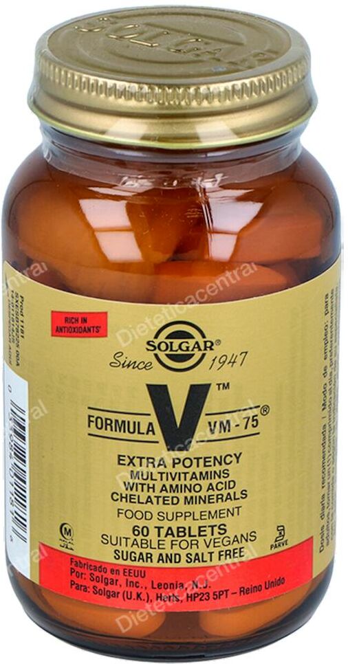 Solgar formula vm 75 (uno al dia) 60comp