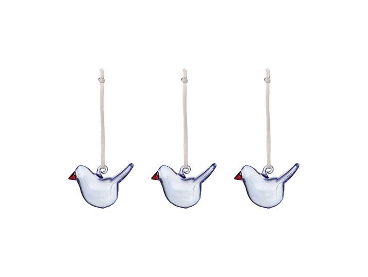 Iittala Oiseau en verre Iittala Bleu clair, mini, lot de 3