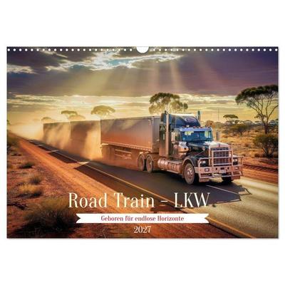 Road Train - LKW (Wandkalender 2027 DIN A3 quer), CALVENDO Monatskalender
