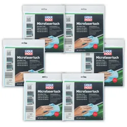 6x Microfasertuch LIQUI MOLY 1651 Poliertuch Reinigung Autowäsche Politur Glanz