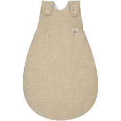 Alvi BABY-MÄXCHEN Ganzjahresschlafsack Slub Musselin 2.5 TOG, beige, 56